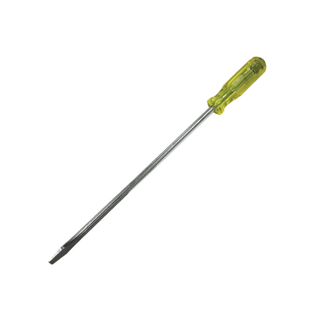 STANLEY SCREWDRIVER ACETATE THRU-TANG SLOTTED 10 x 300mm 65-573