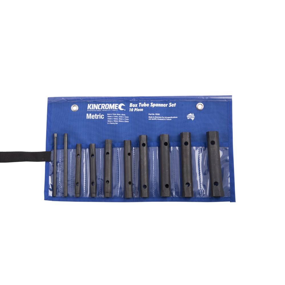 KINCROME SPANNER SET TUBE M 10 PCE