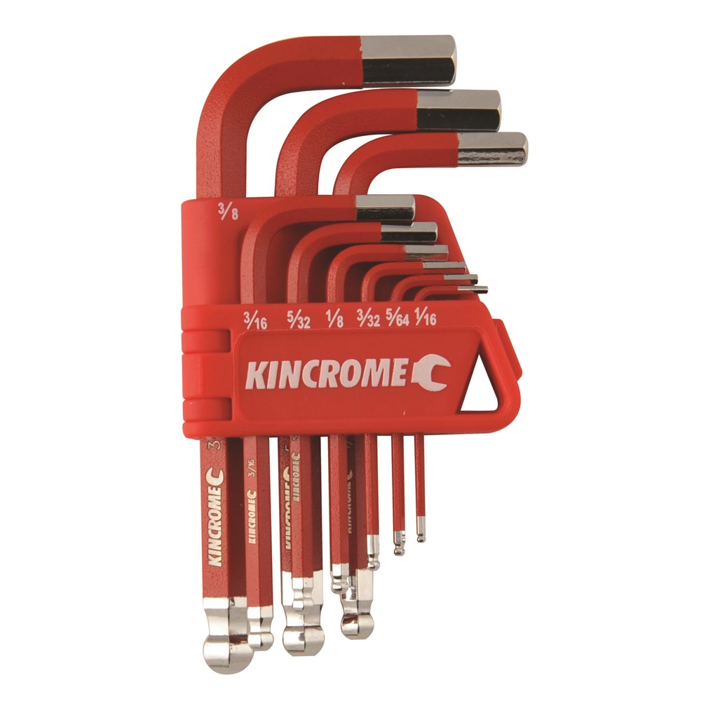 KINCROME HEX KEY SET | IMPERIAL SHORT 9 PCE K5142