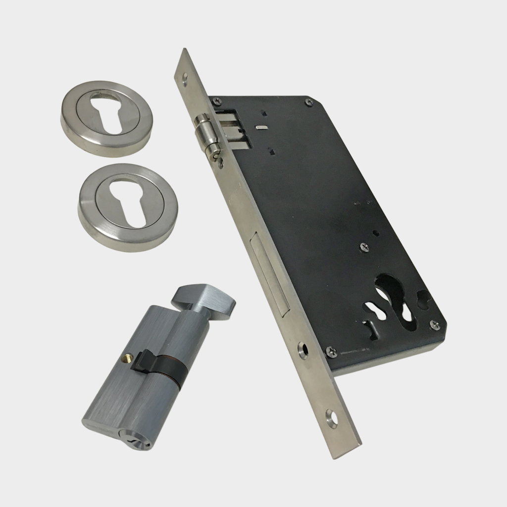 SCHLAGE MORTICE ROLLER DEADBOLT ROUND ESCUTCHEON | SINGLE CYLINDER