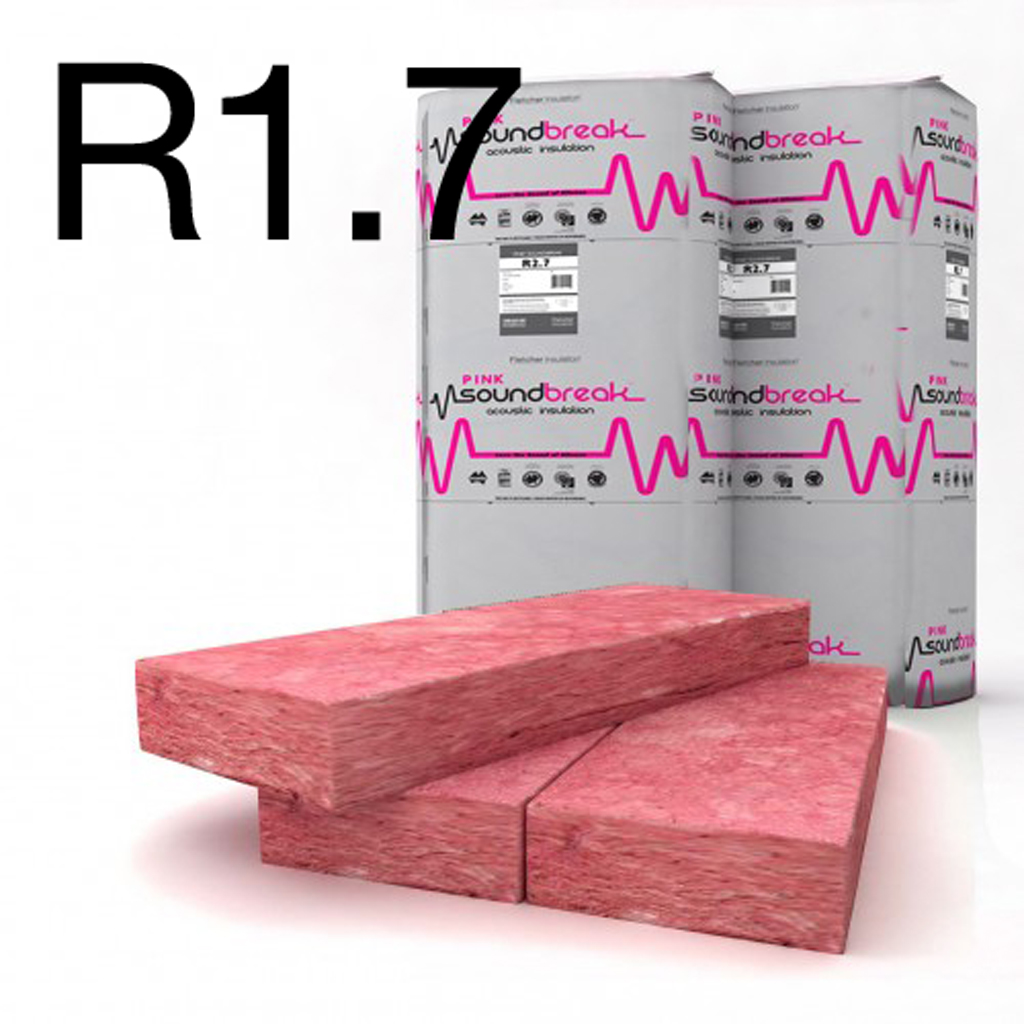 SOUNDBREAK INSULATION R1.7 PACK OF 12 1160 x 430 x 60 COVER 6.9m2