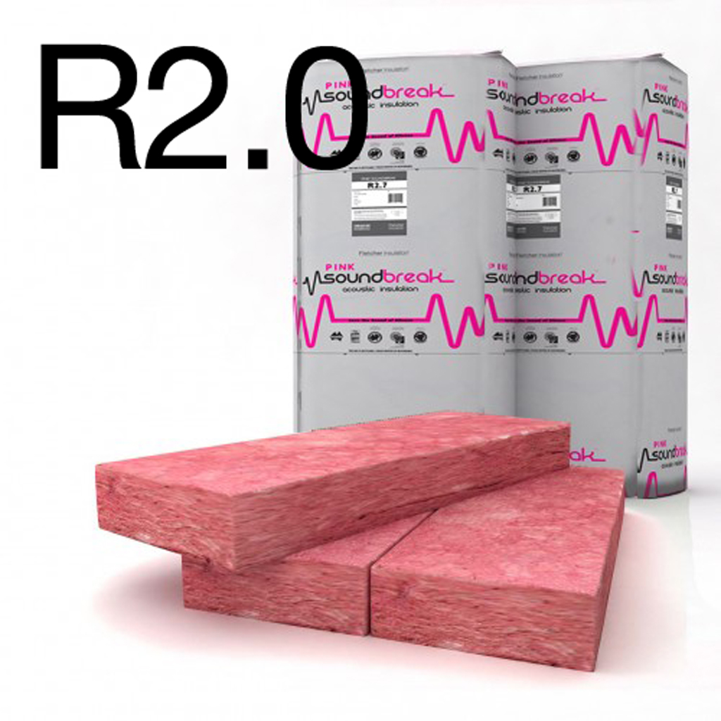 SOUNDBREAK INSULATION R2.0 PACK OF 10 | 1160 x 430 x 70 COVER 5.6m2
