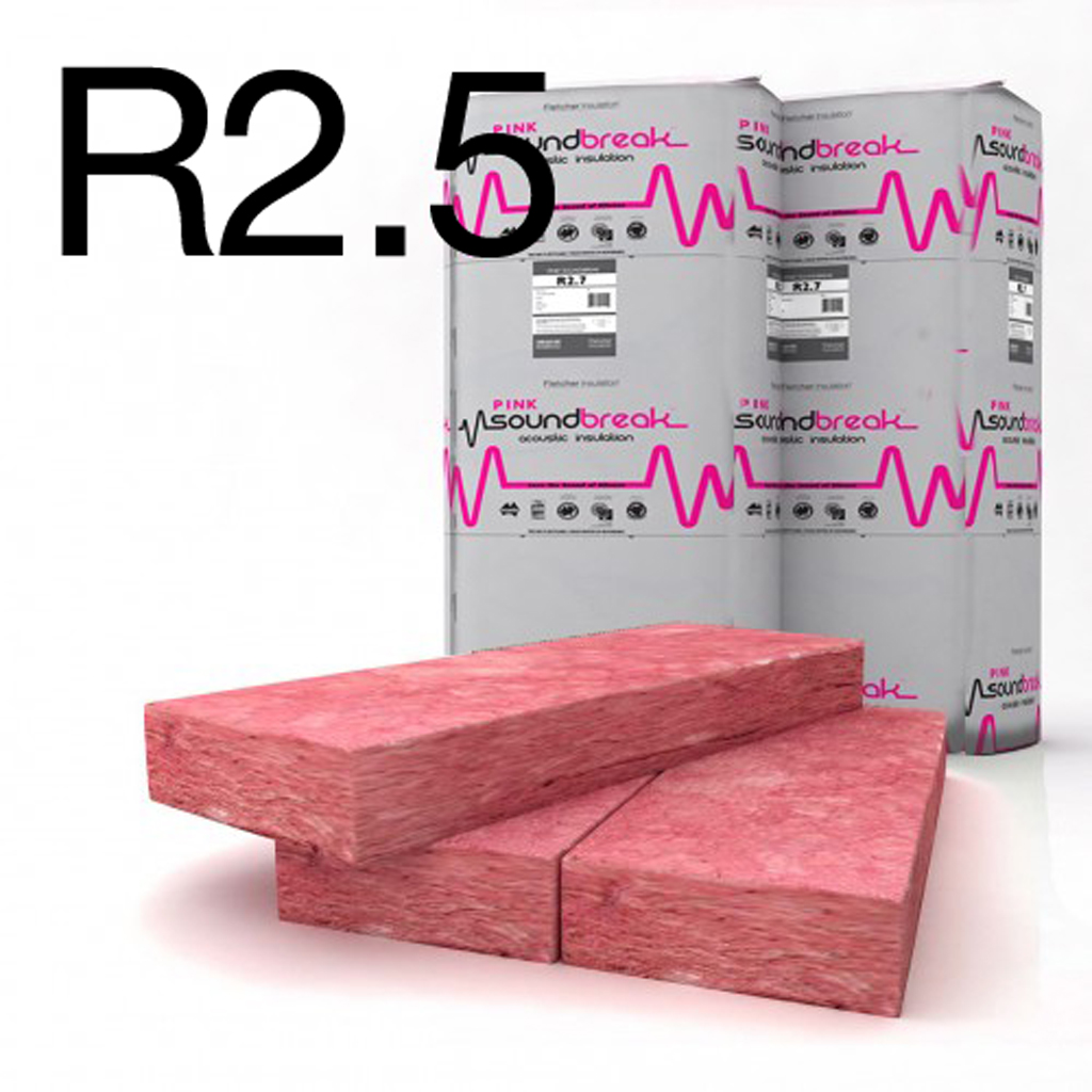 SOUNDBREAK INSULATION R2.5 PACK OF 8 | 1160 x 430 x 90 COVER 4.5m2