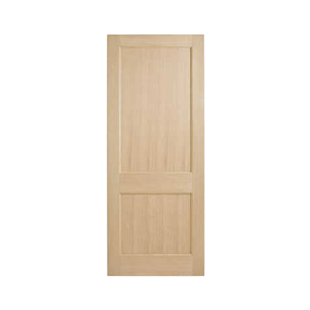 BLONDE OAK ENTRANCE DOOR 2 PANEL AWO2 2040 x 820 x 40