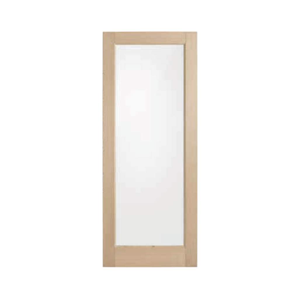 BLONDE OAK ENTRANCE DOOR 1 LITE AWO21 | 2040 x 820 x 40 CLEAR