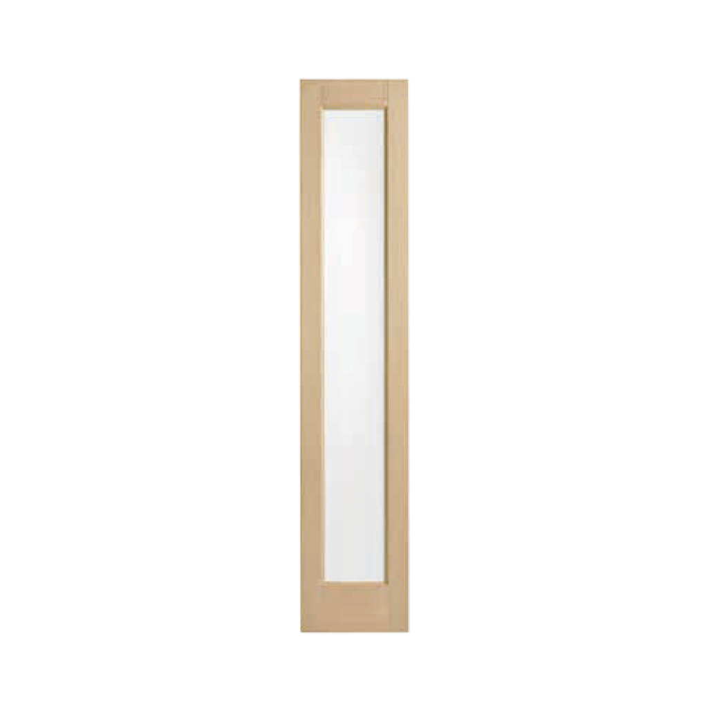 BLONDE OAK ENTRANCE DOOR SIDELITE AWOSL21 | 2040 x 400 x 40 CLEAR