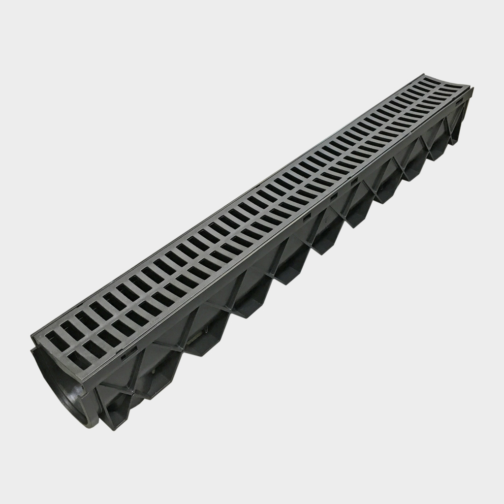 STORM DRAIN WITH PLASTIC GRATE 100 x 100mm | 1m