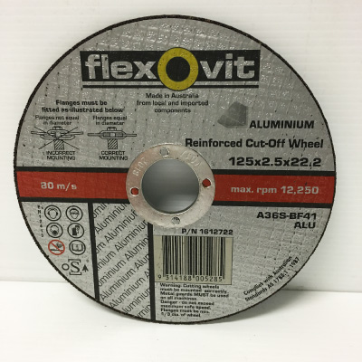 FLEXOVIT ALUMINIUM CUT OFF DISC | 100 x 2.5 x 16mm