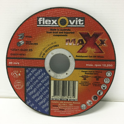FLEXOVIT METAL MAXX CUT OFF DISC | 125 x 1.0 x 22.2mm