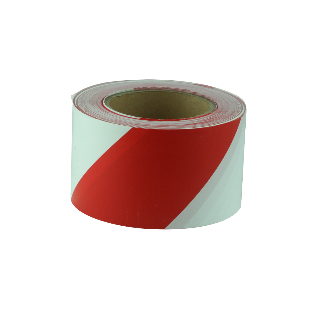 MAXISAFE BARRICADE TAPE 75mm x 100mm | RED & WHITE