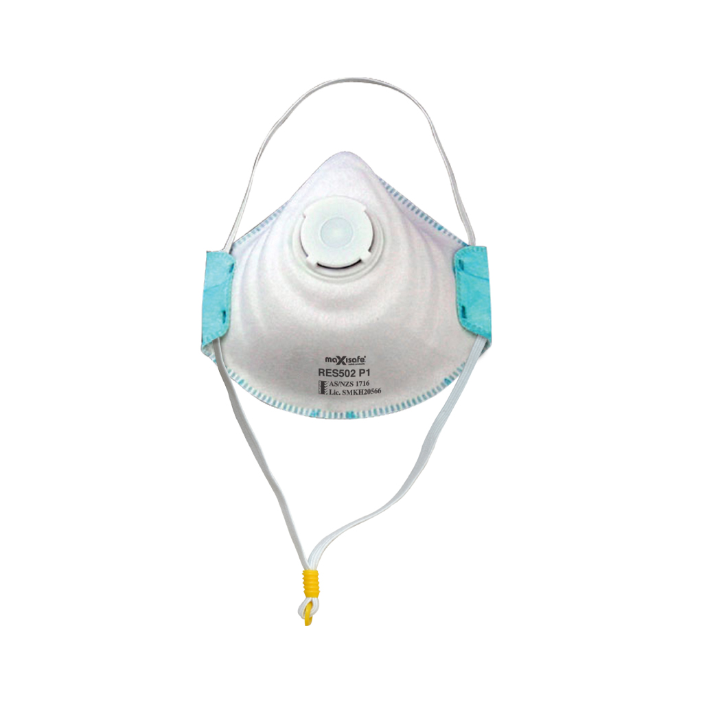 MAXISAFE DISPOSABLE RESPIRATOR P1 | WITH VALVE PACK OF 3