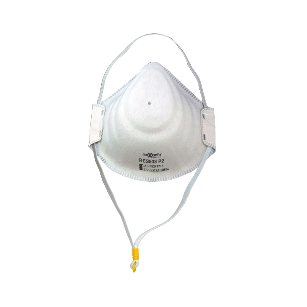 MAXISAFE DISPOSABLE RESPIRATOR P2 | WITH VALVE PACK OF 10