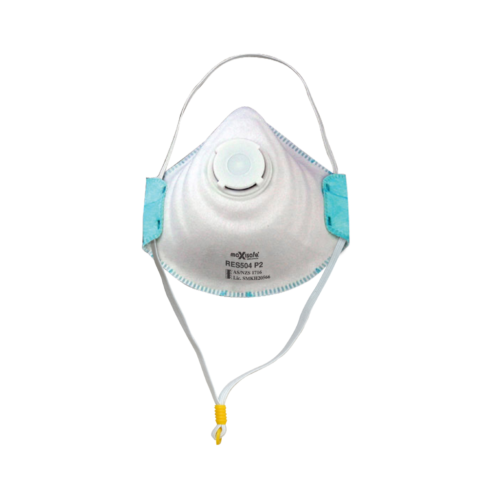 MAXISAFE DISPOSABLE RESPIRATOR P2 | WITH VALVE PACK OF  3