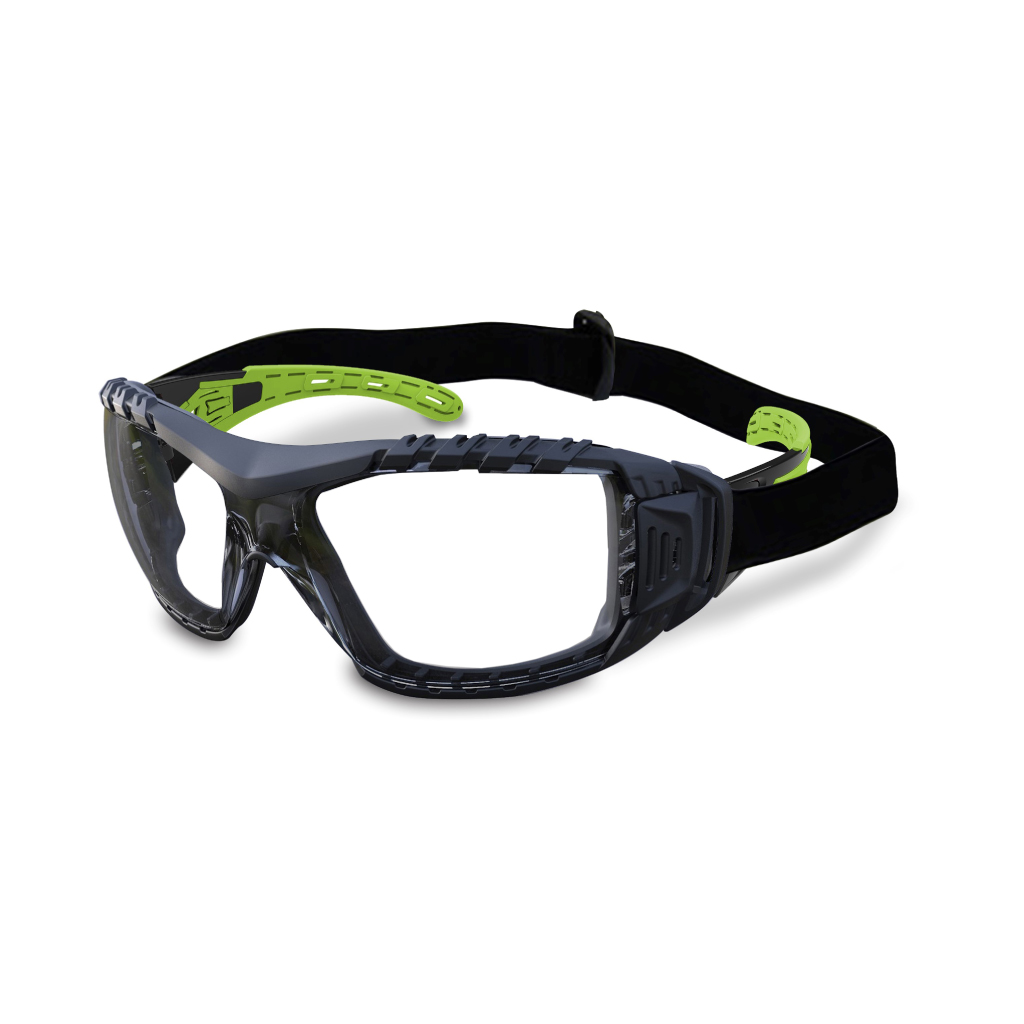MAXISAFE SAFTEY GLASSES EVOLVE WITH HEADBAND | CLEAR