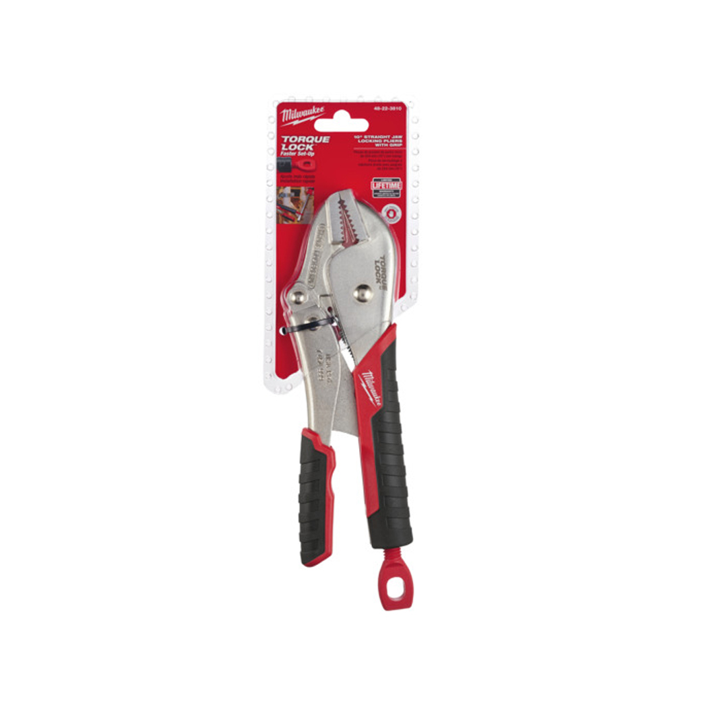 MILWAUKEE LOCKING PLIERS TORQUE LOCK STRAIGHT JAW | 200mm 48223810