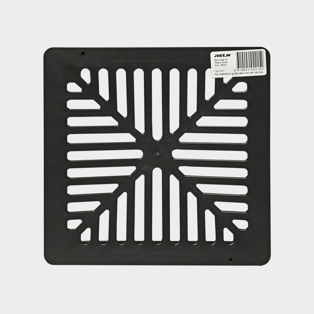 STORMWATER PIT BLACK GRATE 250mm x 250mm
