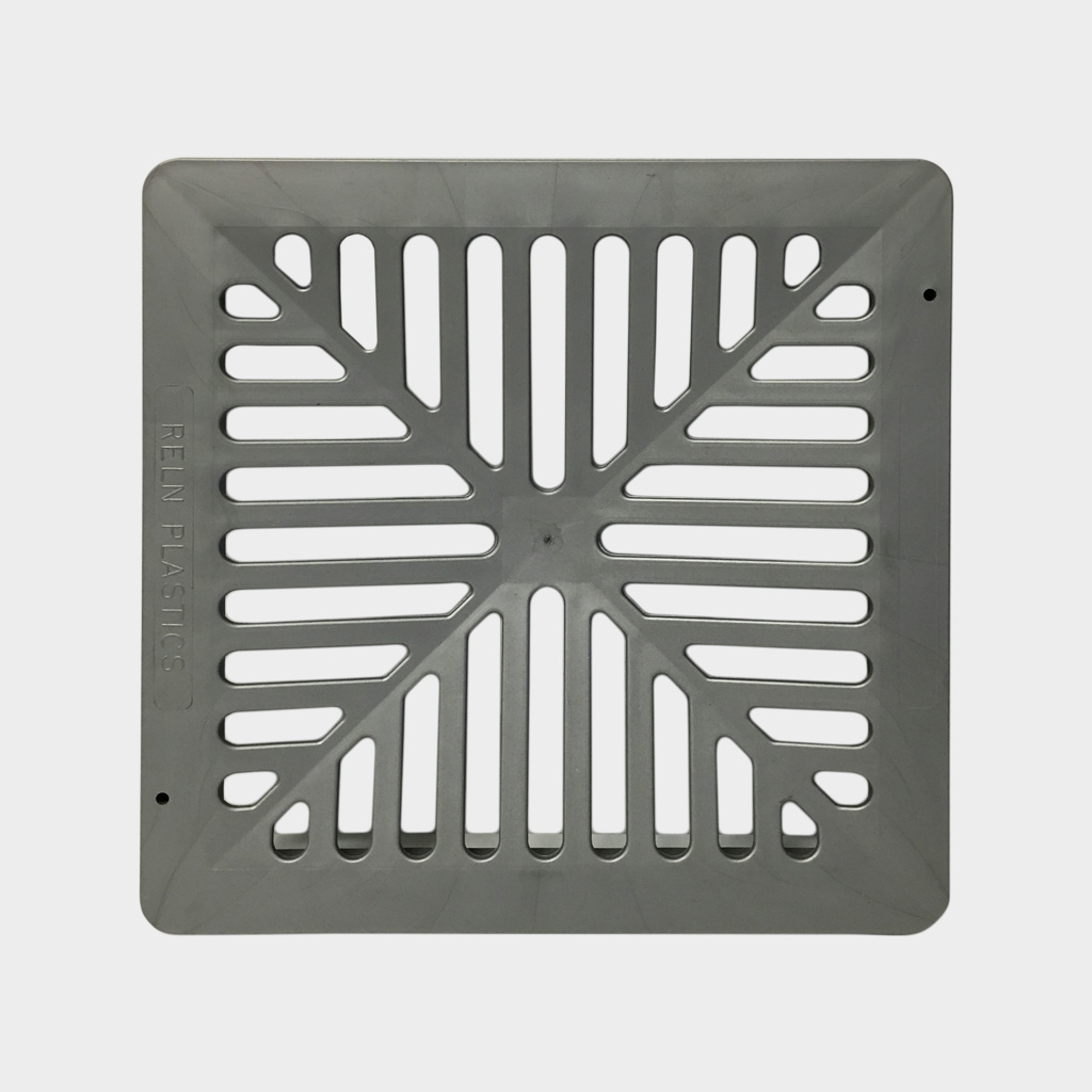 STORM WATER PIT GRATE GREY PLASTIC 250mm x 250mm