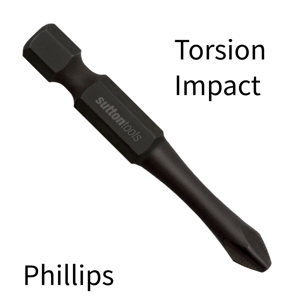SUTTON POWER BIT PHILLIPS TORSION IMPACT | #2 x 65mm PACK OF 10
