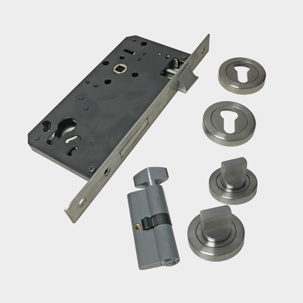 SCHLAGE MORTICE LOCK RND EUSCUTCHEON WITH THUMB TURN | SINGLE CYLINDER
