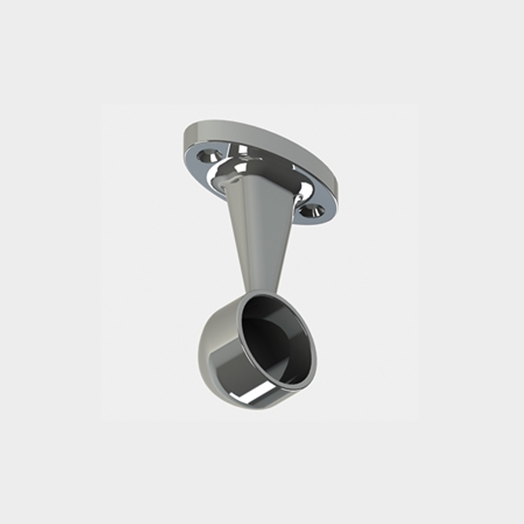 ROUND TUBE END PILLAR SUPPORT 25mm