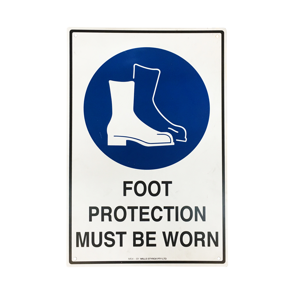 FOOT PROTECTION SIGN