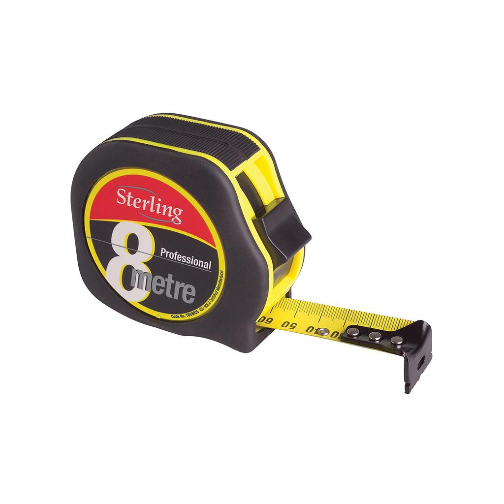 STERLING TAPE MEASURE METRIC & IMPERIAL 25mm X 8m TBC8025I