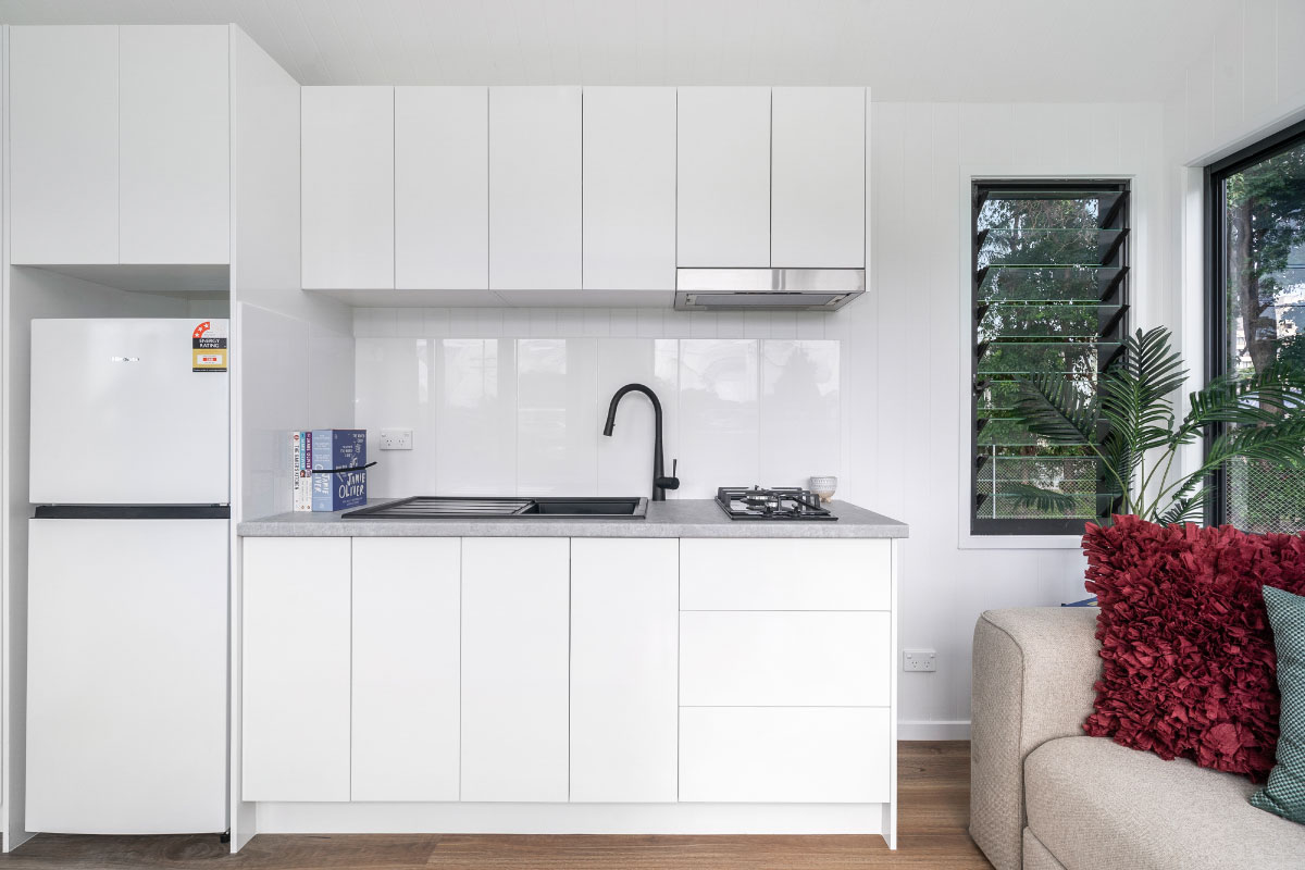 WheelHouse 8.5 compact kitchen with plenty of storage space