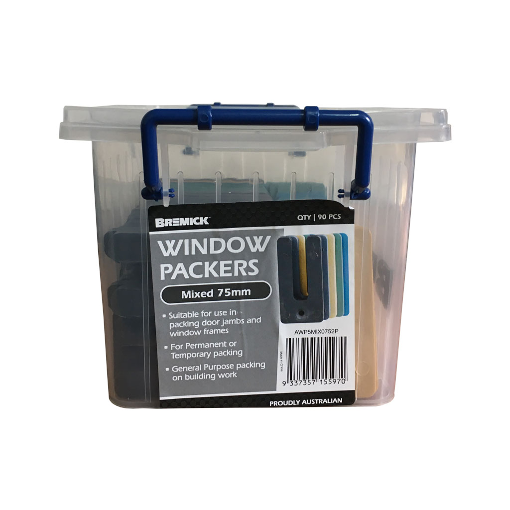 WINDOW PACKER MIXED PACK | 1.5mm x 10mm x 75mm BOX OF 90