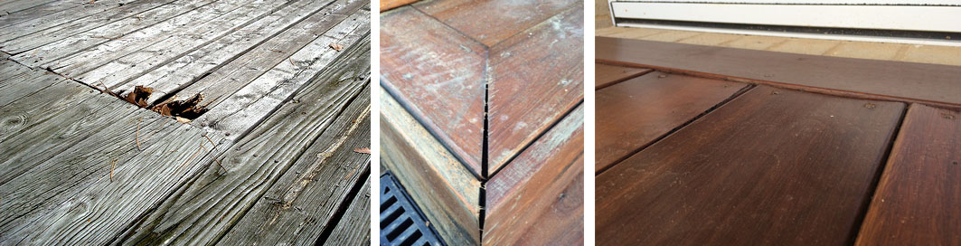 Wood deck problems